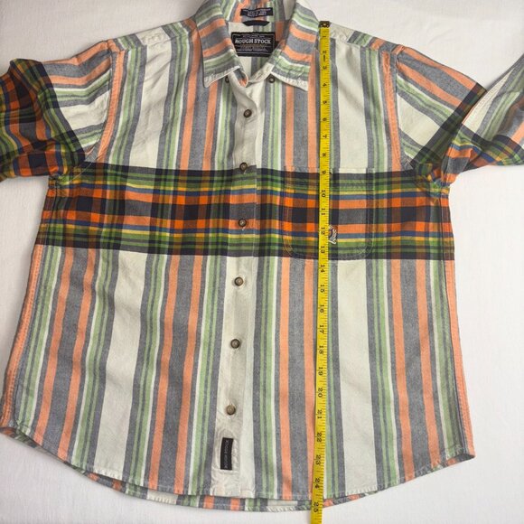 Rough Stock by Panhandle Slim Multicolor Striped Western Shirt - Size M - Picture 6 of 14